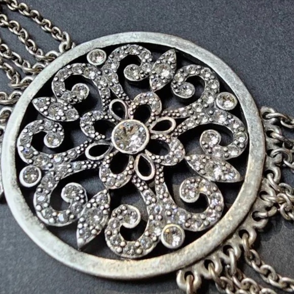 Touchstone Crystal by Swarovski Angelique Collar Necklace Statement Piece NIB - Picture 4 of 9